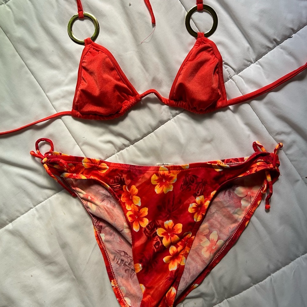 Vintage floral bikini bottoms